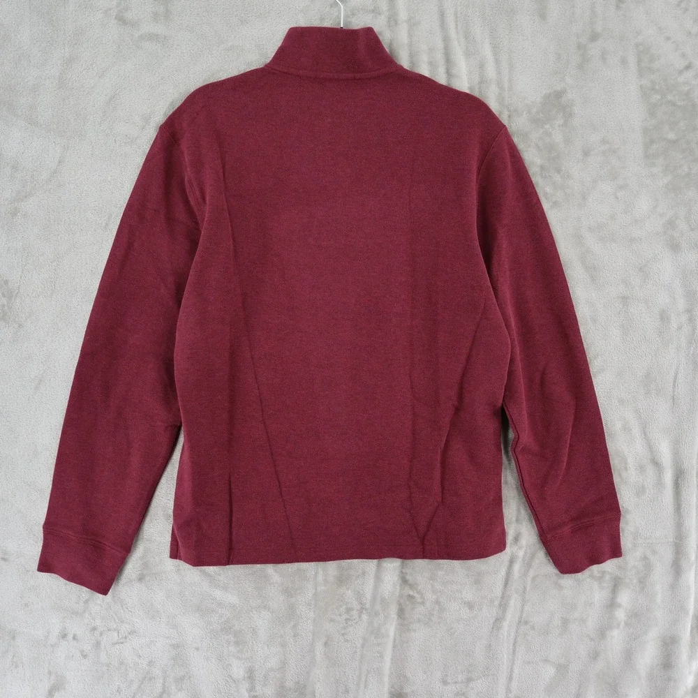 Polo Ralph Lauren Estate Rib Quarter Zip Pullover Mens‎ Small Red  $135 NWT